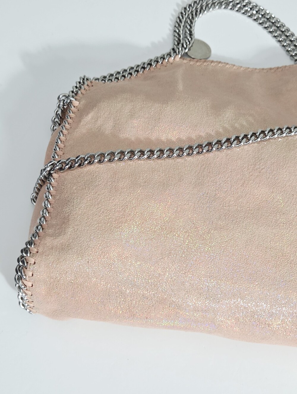 STELLA MCCARTNEY FALABELLA TOTE BAG - COPPER ROSE METALLIC PINK - Picture 9 of 16